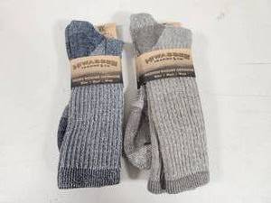 2 New Pair of XL Crew Merino Wool Hiwassee Trading Co Socks