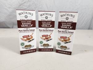 3 New Bottles of Watkins Baking Vanilla