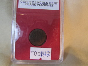 One Cent Blank Mint Error