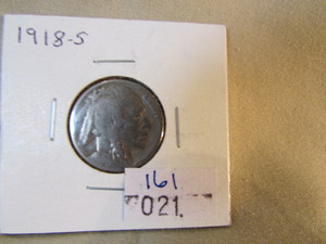 1918 S Buffalo Nickel