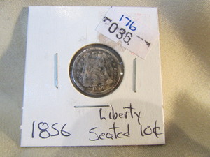 1856 Silver Seated Dime
