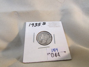 1935 S Silver Mercury Dime