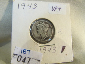1943 Silver Mercury Dime