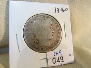 1906 O Silver Barber Half Dollar