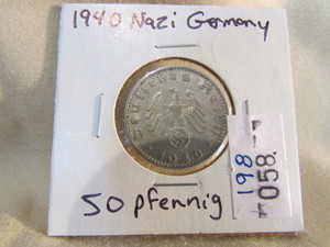 1940 Nazi Germany 50 Pfenning