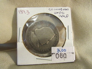 1893 Silver Columbian Expo Half Dollar