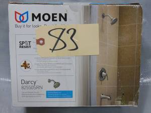 Moen Darcy Tub & Shower Faucet wValve Brushed Nickel 1-Handle 82550SRN Unused