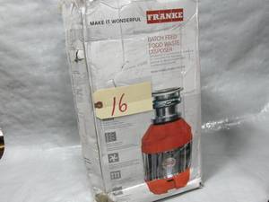 Franke FWDJ75B -  34 Horse Power Quiet Batch Feed Waste Disposer  Unused