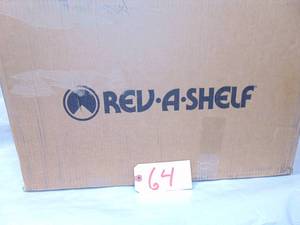Rev-A-Shelf 4WCTM-21DM2 Double 35-Qt Top Mount Pullout Waste Container, White Unused