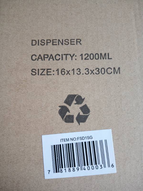 2-Pack Bulk fill automatic soapgelliquid dispencer in white.