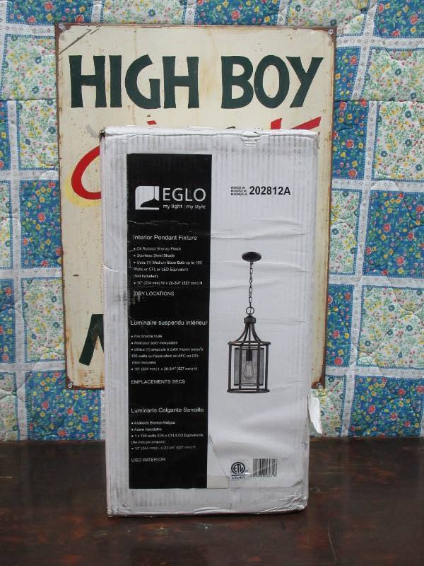 Eglo Verona 1-Light Oil Rubbed Bronze Pendant