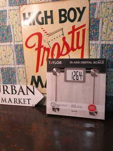 Taylor Digital Glass Bathroom Scale With Extra Large Display