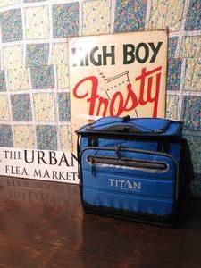 Titan, Deep Freeze 40-Cans Collapsible Ice Cooler Insulated-Blue