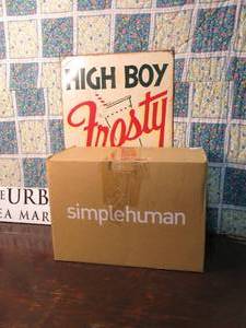 Simplehuman Stainless Steel 4.5L Round Step Trash Cans 2 Pack with Liners