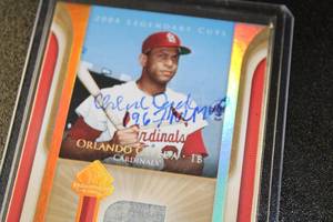 lot 36 image: 2004 Legendary Cuts Legendary Swatches Relic Orlando Cepeda Autograph