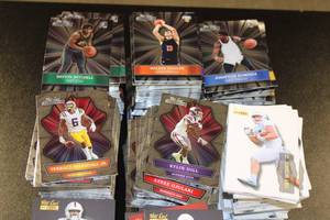 lot 62 image: Wild Card Football & Basketball Card Rookie Lot  1000 Cards