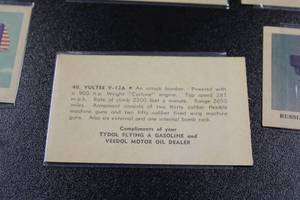 lot 84 image: 1940 Tydol Flying A Gasoline Aeroplane Trading Card Lot  40 Cards