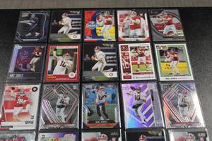 lot 86 image: Mac Jones Football Card Rookie Lot  25 Rookie Cards