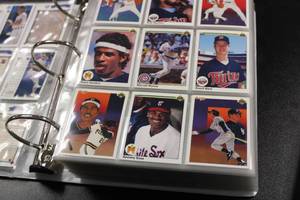 lot 105 image: 1990 Upper Deck Baseball Complete Set #1-800 In BinderPages