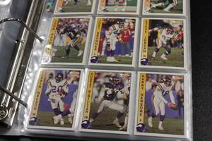 lot 113 image: 1992 Pacific Football Complete Set #1-660 In BinderPages