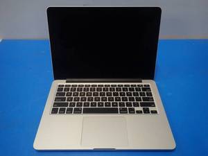Apple&nbspMacBookPro11,1 A1502 MGX92LLA &nbspINTEL(R) CORE(TM) I5-4308U CPU  2.80GHZ  8GB DDR3L SDRAM  500GB SSD  13.0 screen w 2560 x 1600 resolution  touchpad is sensitive  Includes IOS and power cable