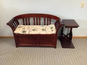Bench and Side Table