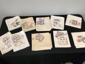 Embordered Dish Towels