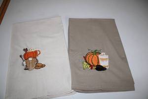 lot 59 image: Two Decorative Hand Towels