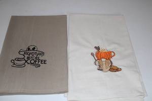 lot 60 image: Two Decorative Hand Towels