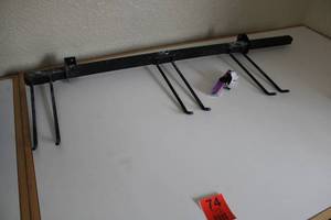 lot 74 image: Heavy Black Rod Iron Frame