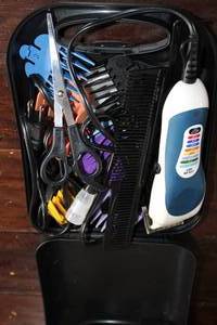 lot 150 image: Wahl Hair Clippers  & Hair Clipper Guides-Hair Cutting Scissors-Etc.