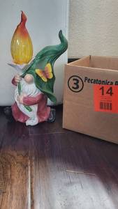 lot 14 image: Solar Powered Lighted Gnome