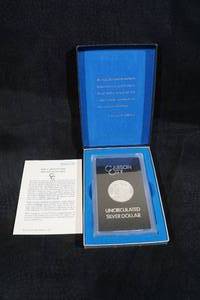Uncirculated 1880-CC Morgan Silver Dollar with Box