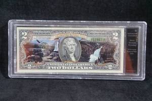 Authenticated Uncirculated Yellowstone National Park $2 Federal Reserve Note
