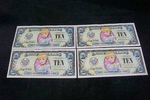 Uncirculated Sequential Cinderella Disney Dollars