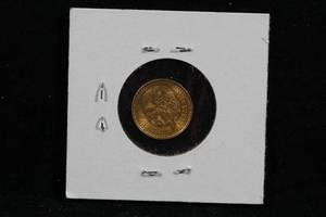 1945 Mexican 2-12 Peso Gold Coin
