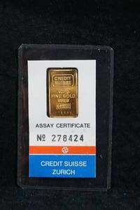 Credit Suisse 2.5 Gram Gold Bar