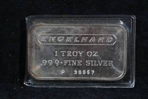 Engelhard 1 Troy Ounce Silver Bar