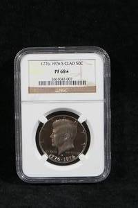 1976-S Clad Kennedy Half Dollar Coin - NGC PF-68 