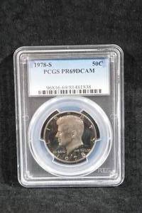 1978-S Kennedy Half Dollar Coin - PCGS PR69 DCAM