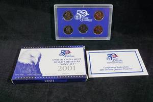2001 US Mint State Quarters Proof Set