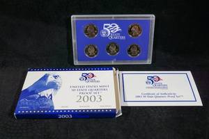 2003 US Mint State Quarters Proof Set