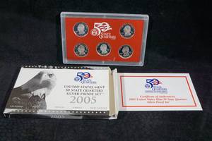 2005 US Mint State Quarters Silver Proof Set - Minnesota