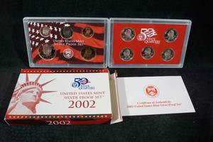 2002 US Mint Silver Proof Set