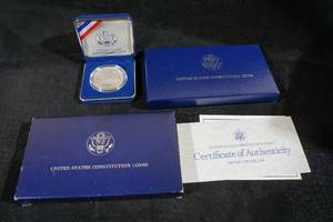 1987 US Constitution Commemorative Dollar Coin