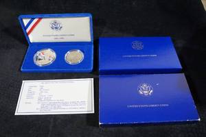 1986 US Liberty Proof Commemorative Coins