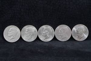 Eisenhower Dollar Coins - 1972-D, 1976-D, 1978-D