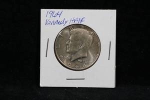 1964-P US Kennedy Silver Half Dollar Coin