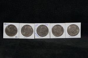 Eisenhower Dollar Coins - 1972-D and P