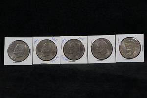 Eisenhower Dollar Coins - 1971-D and P